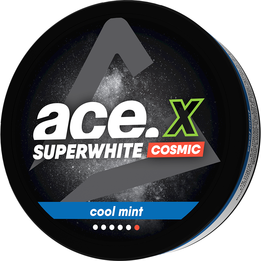 ACE X Cosmic Cool Mint Large All White Snus