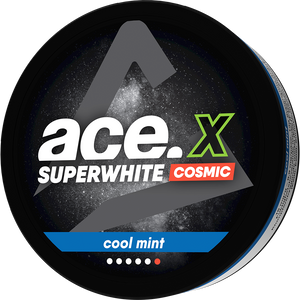 ACE X Cosmic Cool Mint Large All White Snus