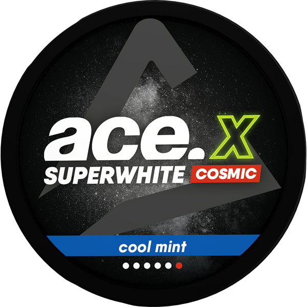 ACE X Cosmic Cool Mint Large All White Snus