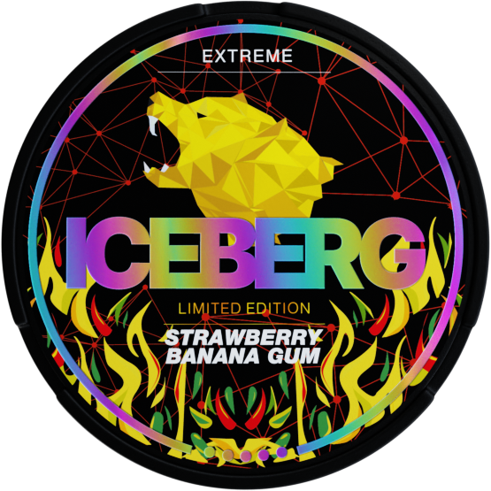 ICEBERG Strawberry Banana Gum Extreme 50mg