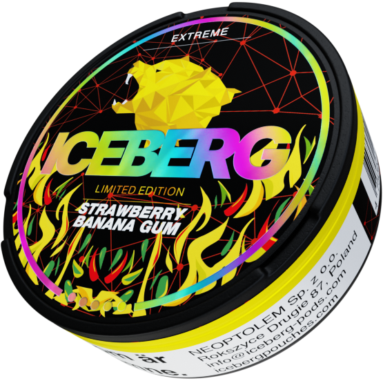 ICEBERG Strawberry Banana Gum Extreme 50mg