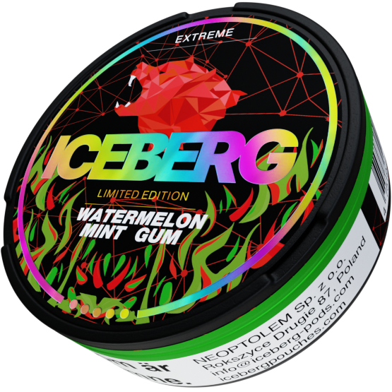 ICEBERG Watermelon Mint Gum Extreme 50mg