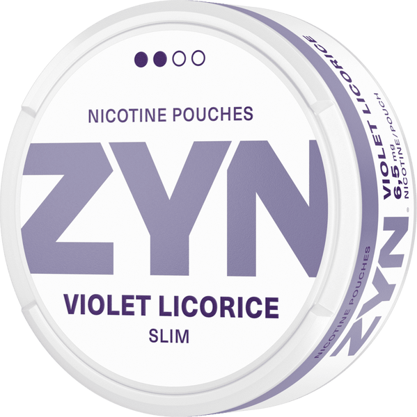 ZYN Violet Licorice Slim All White Snus