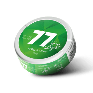 77 Apple Mint Slim Light All White Snus