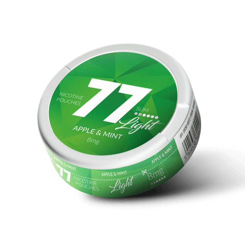 77 Apple Mint Slim Light All White Snus