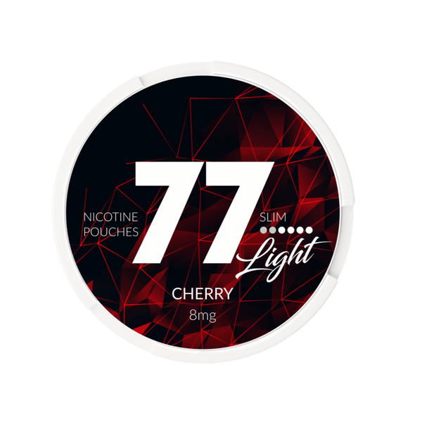 77 Cherry Slim Light All White Snus