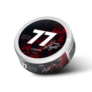 77 Cherry Slim Light All White Snus