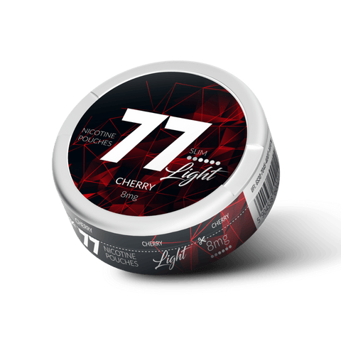 77 Cherry Slim Light All White Snus