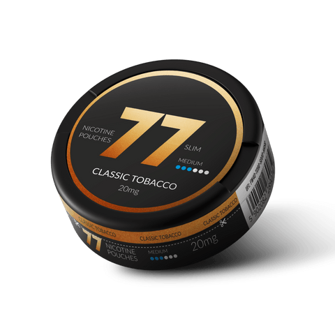 77 Classic Tobacco Slim Medium All White Snus