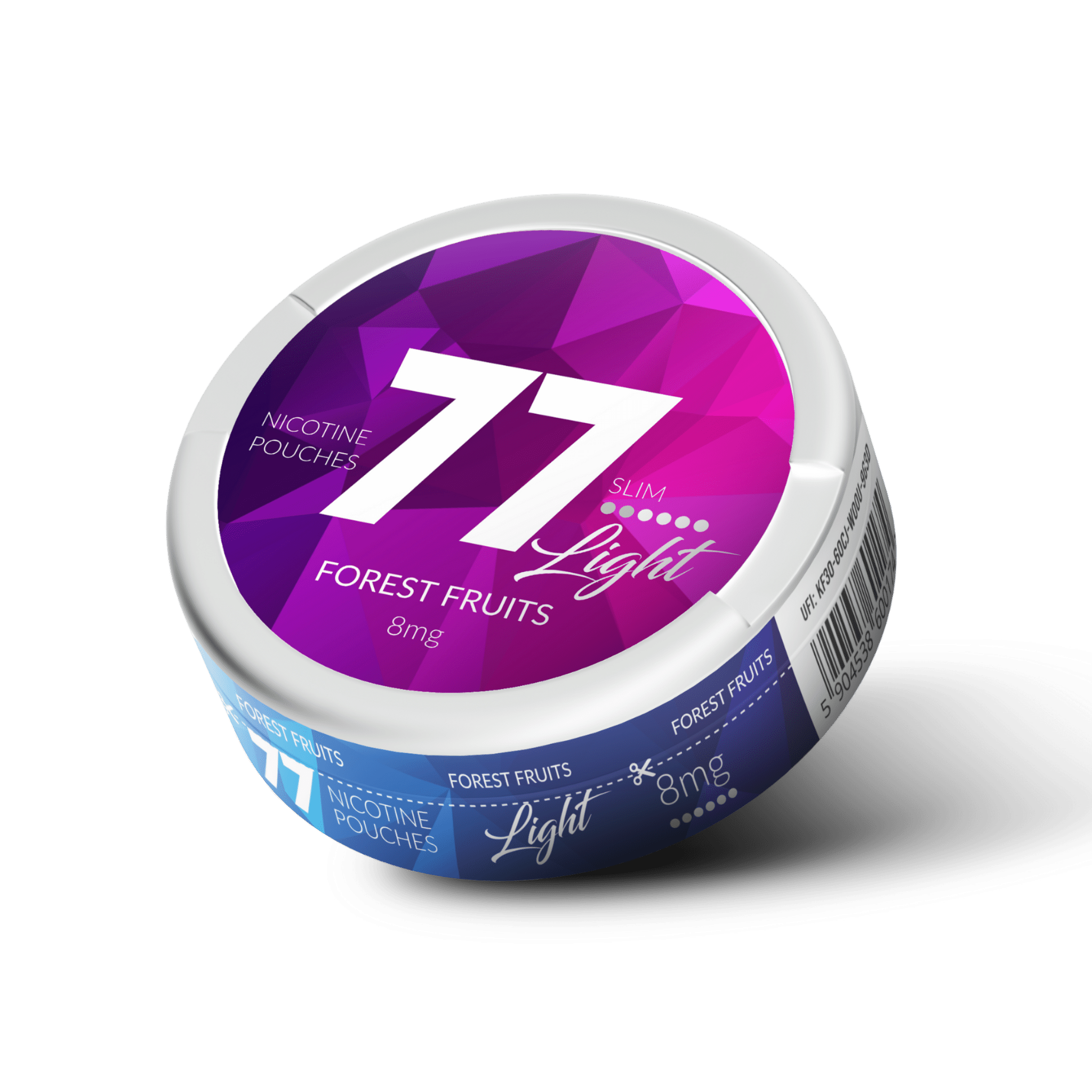 77 Forest Fruits Slim Light All White Snus