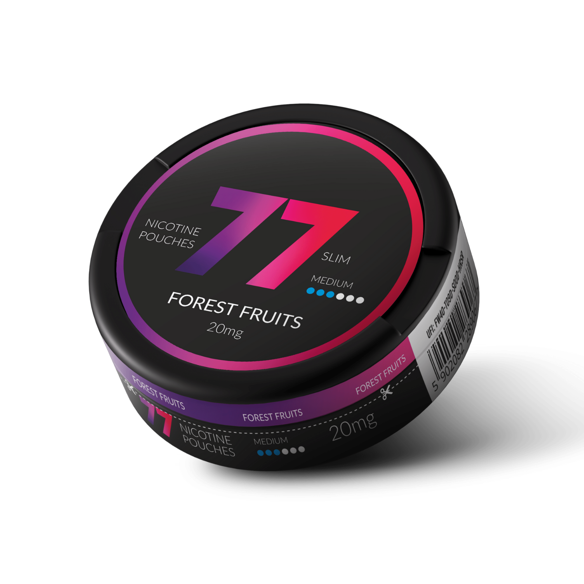 77 Forest Fruits Slim Medium All White Snus