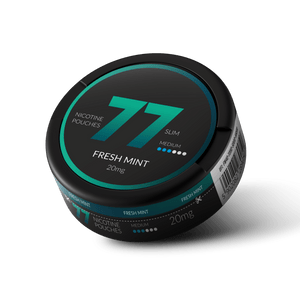 77 Fresh Mint Slim Medium All White Snus