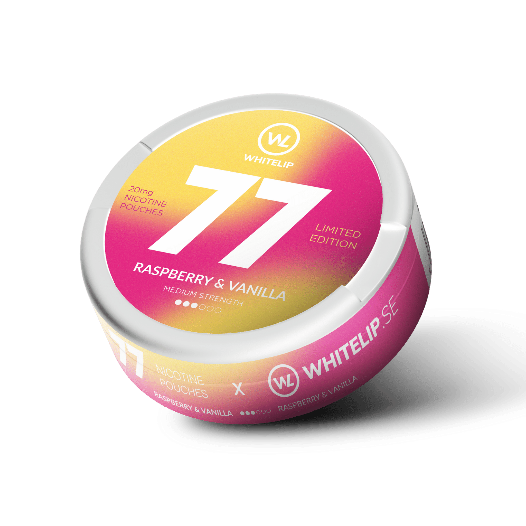 77 Raspberry Vanilla Limited Edition All White Snus