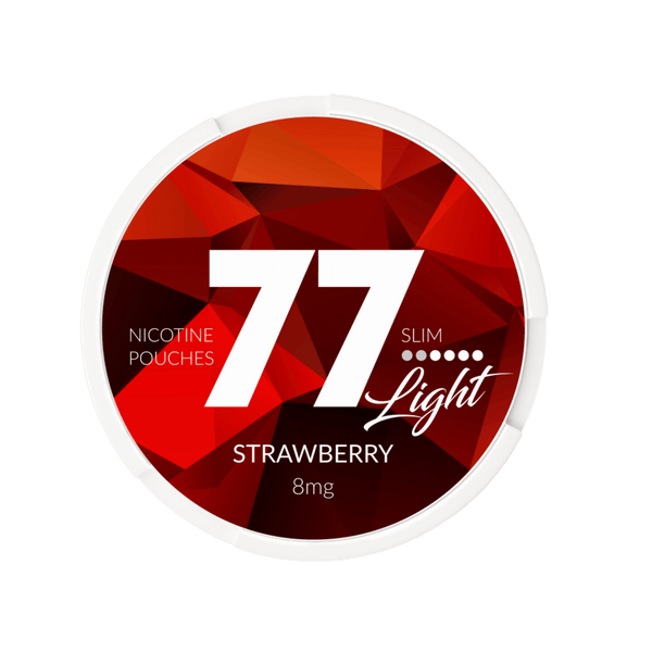 77 Strawberry Slim Light All White Snus