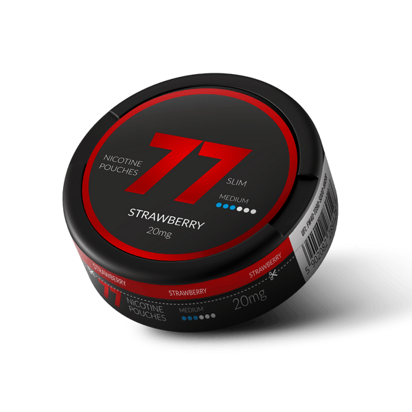 77 Strawberry Slim Medium All White Snus