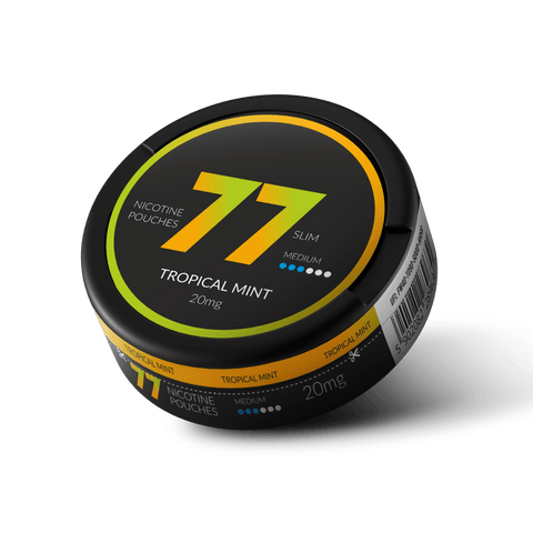 77 Tropical Mint Slim Medium All White Snus