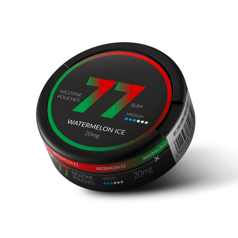 77 Watermelon Ice Slim Medium All White Snus