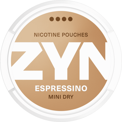 ZYN Espressino Mini Dry Extra Strong 6mg All White Snus