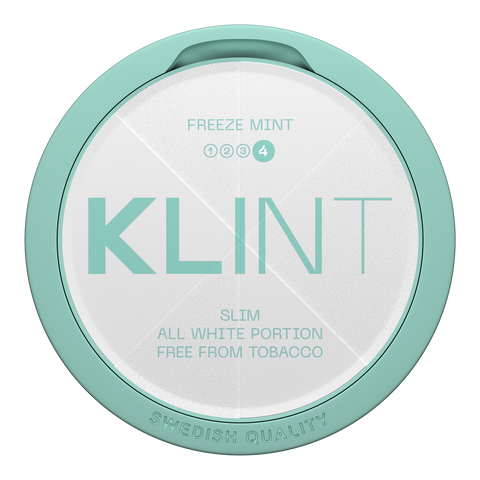 KLINT Freeze Mint #4 Slim All White Snus