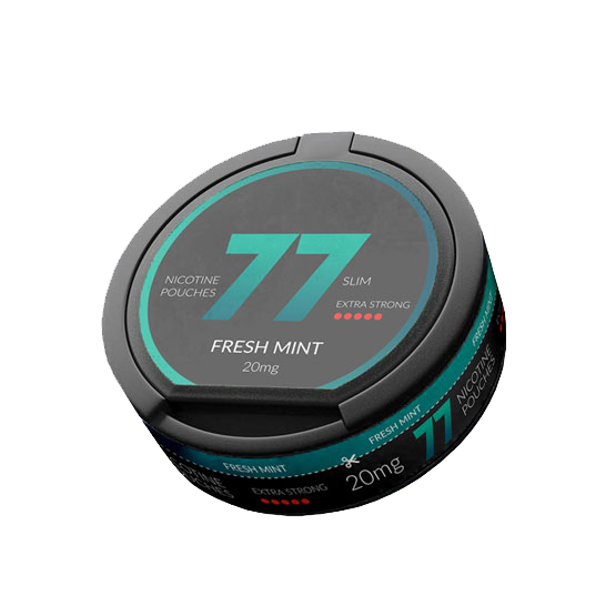 77 Fresh Mint Slim Medium All White Snus