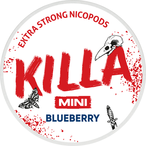 KILLA Blueberry Mini Extra Strong All White Snus