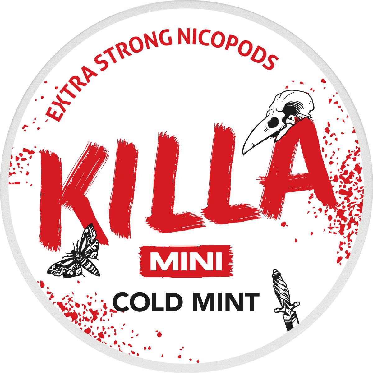 KILLA Cold Mint Mini Extra Strong All White Snus