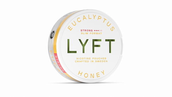 LYFT Eucalyptus Honey Slim Strong All White Snus