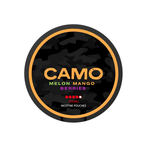 CAMO Melon Mango Berries Slim Strong All White Snus