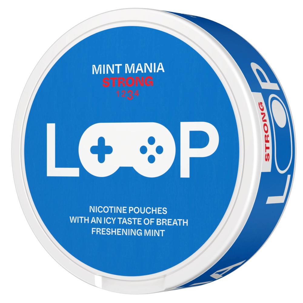 LOOP Mint Mania Slim Strong All White Snus