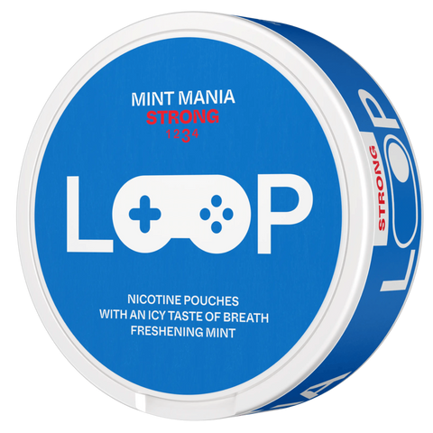 LOOP Mint Mania Slim Strong All White Snus