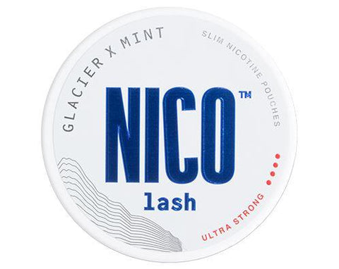 NICO Lash Glacier X Mint Slim Ultra Strong All White Snus