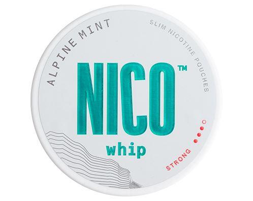 NICO Whip Alpine Mint Slim Strong All White Snus