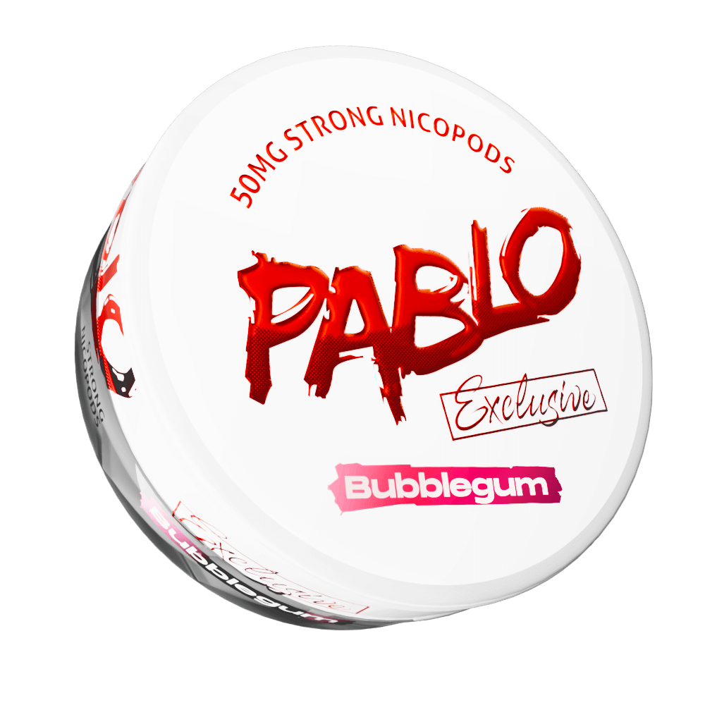 PABLO Exclusive 50mg Bubblegum All White Snus