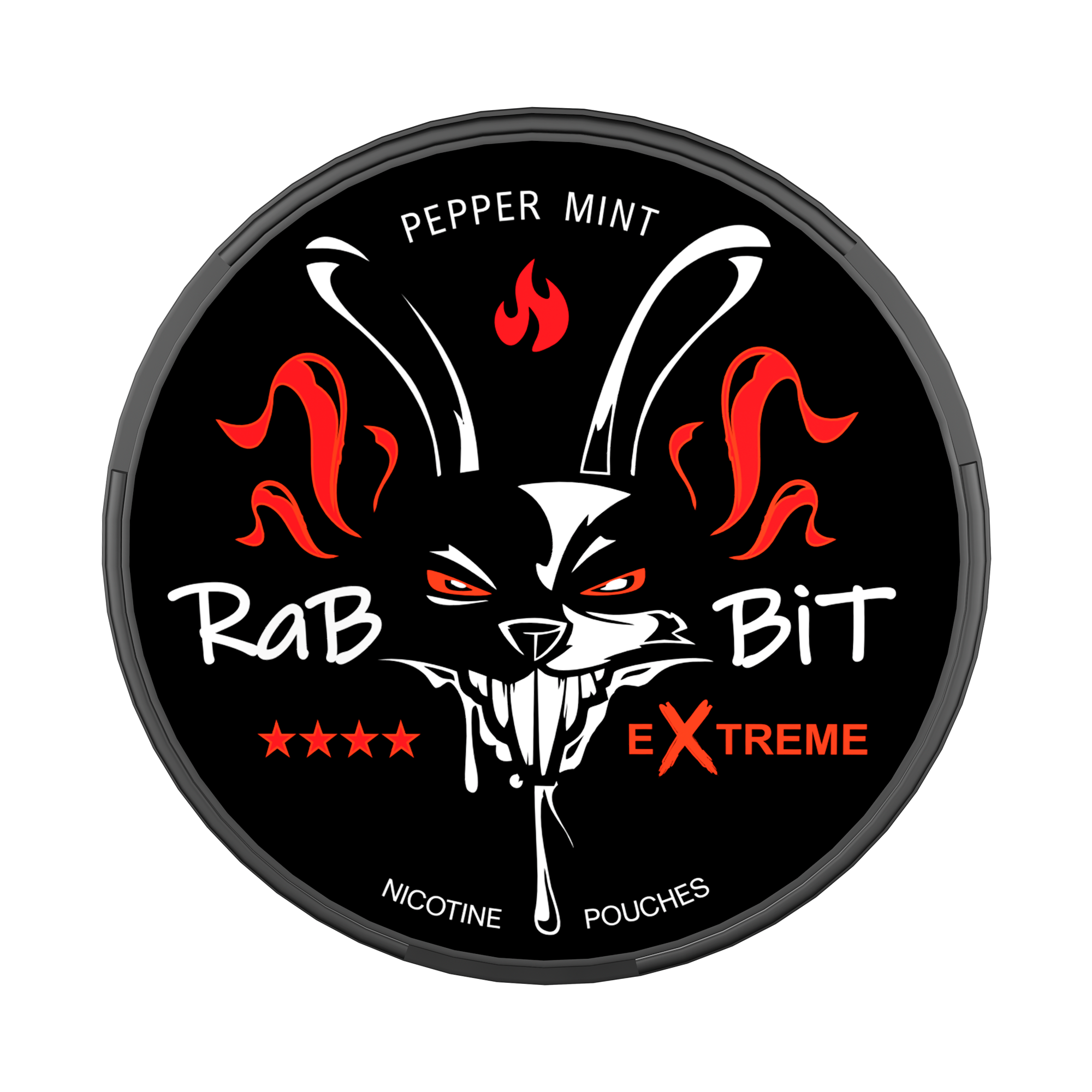 RaBBiT Pepper Mint Slim Extreme All White Snus