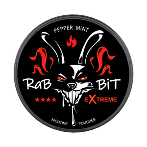 RaBBiT Pepper Mint Slim Extreme All White Snus