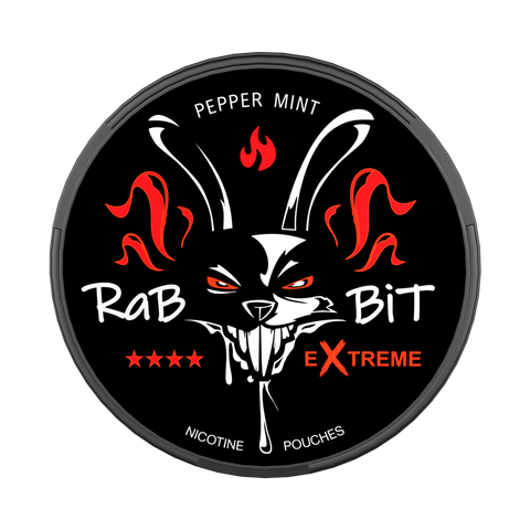 RaBBiT Pepper Mint Slim Extreme All White Snus