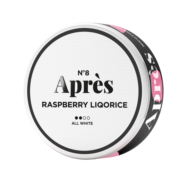 Après Raspberry Liqorice No.8 Large All White Snus