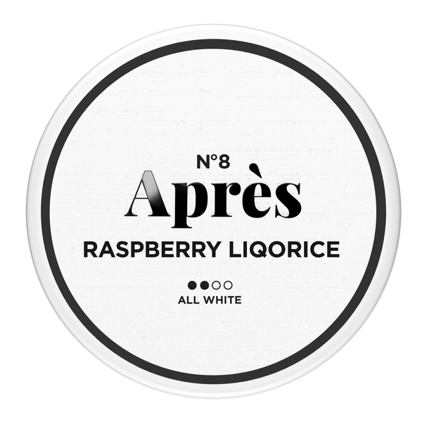 Après Raspberry Liqorice No.8 Large All White Snus