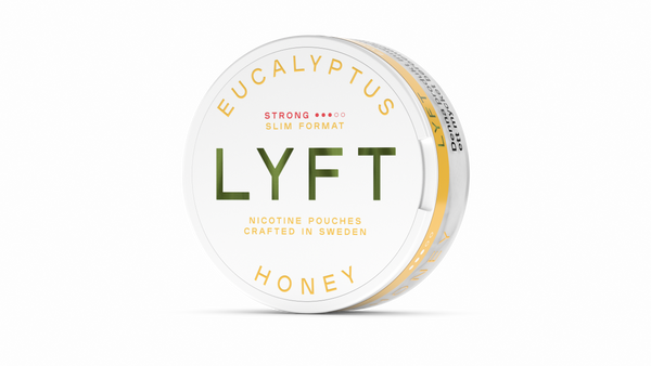 LYFT Eucalyptus Honey Slim Strong All White Snus