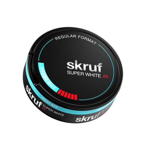 skruf Super White #6 Fresh Max Slim All White Snus