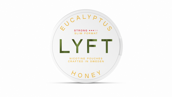 LYFT Eucalyptus Honey Slim Strong All White Snus