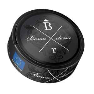 BARON Classic Black Slim All White Snus