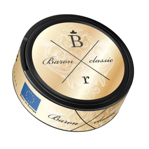 BARON Classic Gold Slim All White Snus