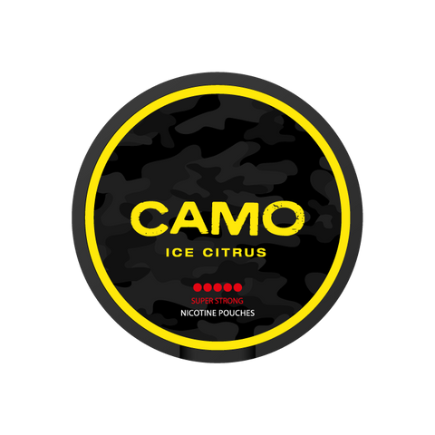 CAMO Ice Citrus Slim Super Strong All White Snus