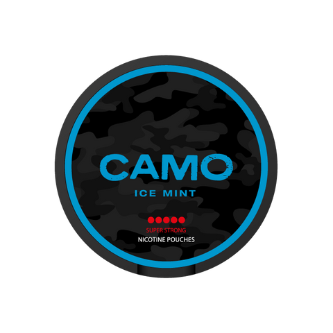 CAMO Icy Mint Slim Super Strong All White Snus