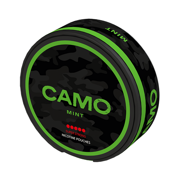 CAMO Mint Super Strong All White Snus