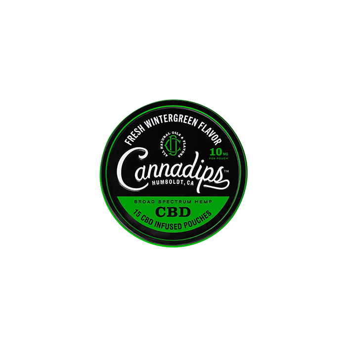 Cannadips Fresh Wintergreen 10mg CBD Snus