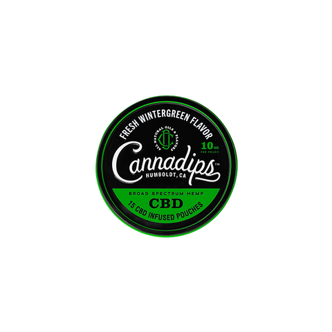 Cannadips Fresh Wintergreen 10mg CBD Snus