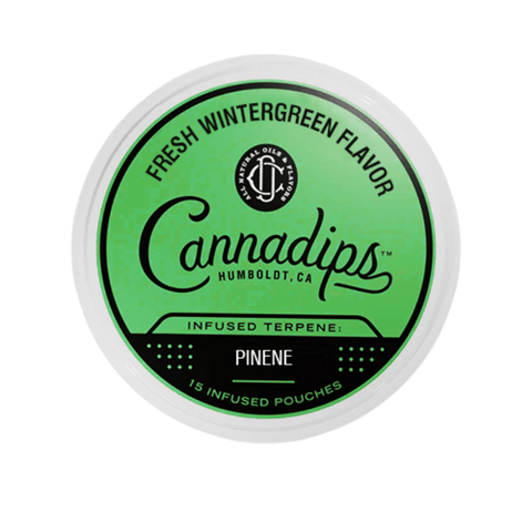 Cannadips Fresh Wintergreen Pinene Terpene Snus