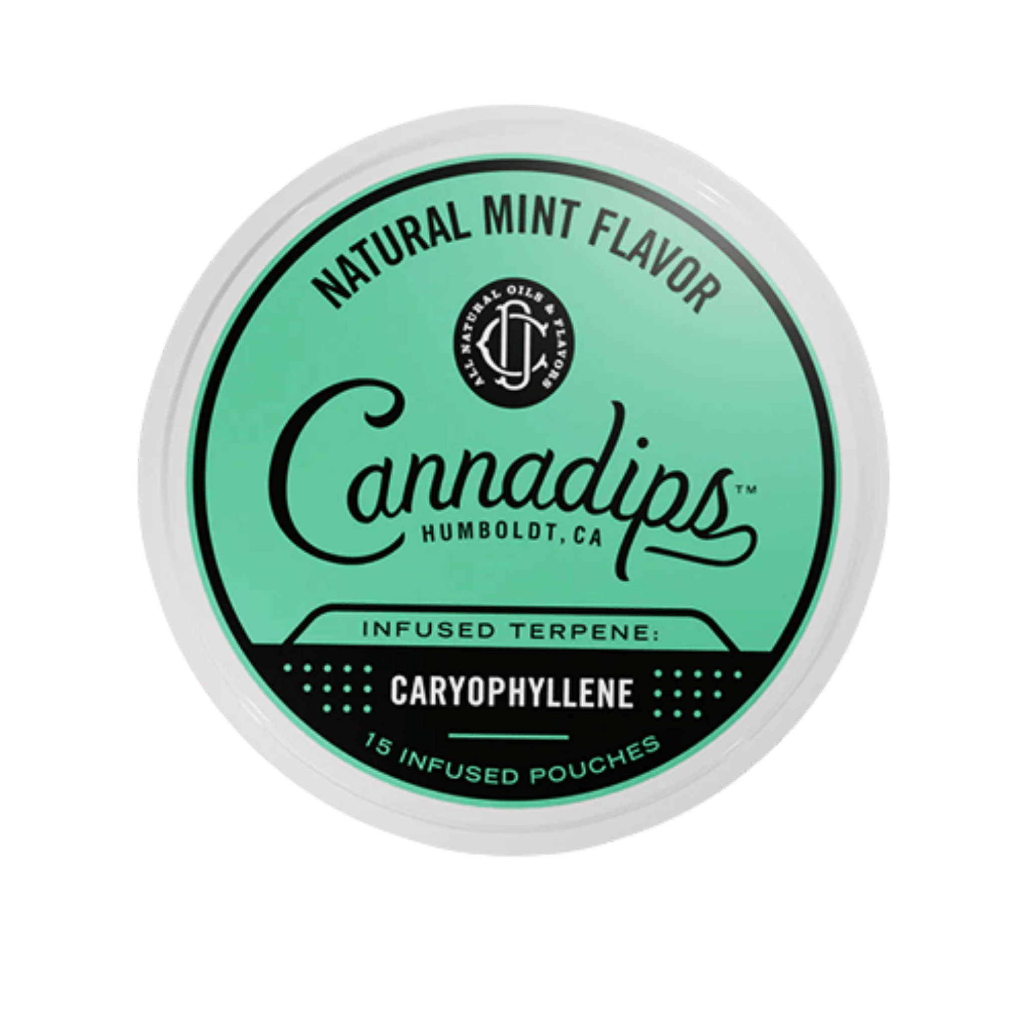 Cannadips Natural Mint Caryophyllene Terpene Snus